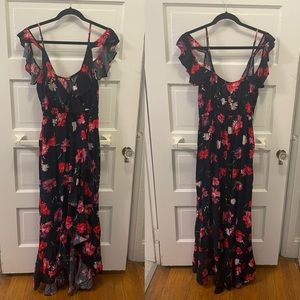 Express Navy Floral Dress